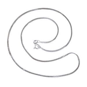 Vintage Sterling Silver 925 Herringbone Chain Necklace 16”